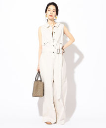 SHIPS（シップス）の「MIHO NOJIRI×Prefer SHIPSリネンオールインワン◇（ワンピース）」