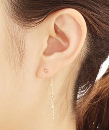 K10中空ボール ステーションチェーン スタッドピアス