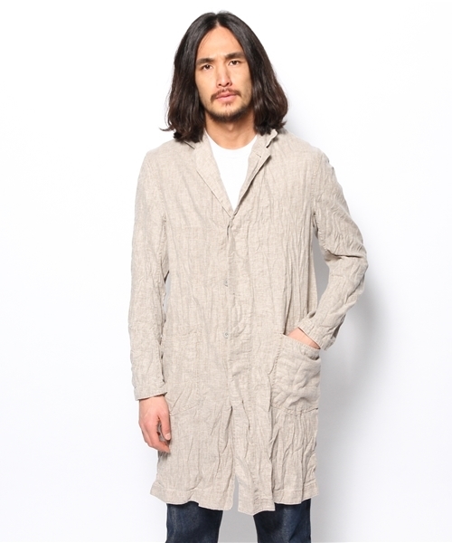 goa（ゴア）の「コットンリネンガレージコート（その他アウター・メンズ・グレー系その他/カーキブラウン・2/1）」の3枚目の写真