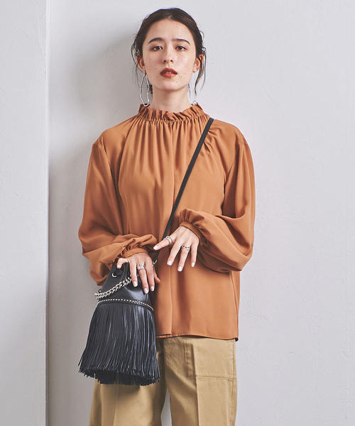United Arrows ユナイテッドアローズ の Uwcs スタンドカラーブラウス シャツ ブラウス Wear