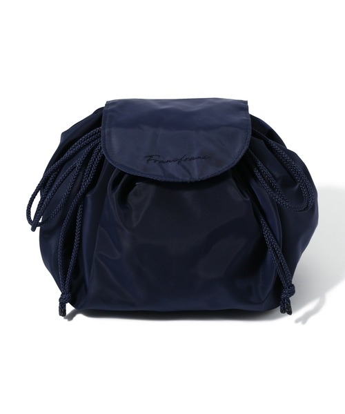 Francfranc フランフラン の ヴォヤージュ 巾着ポーチ ネイビー ポーチ Wear