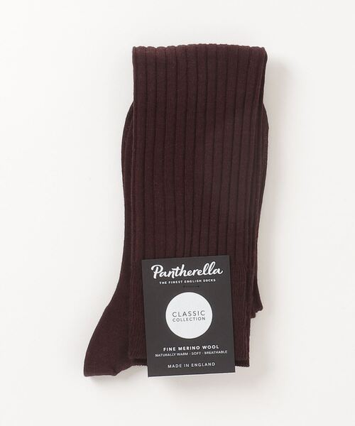 Pantherella（パンセレラ）の「Pantherella / リブロングソックス（ソックス/靴下・メンズ・チャコールグレー/ブラック/ダークブラウン/ネイビー/パープル/ダークグリーン/ブラウン・SMALL/MEDIUM）」の5枚目の写真