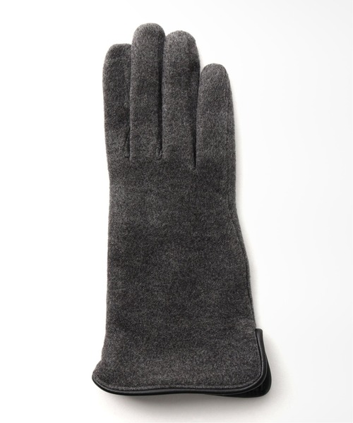 SLOBE IENA（スローブイエナ）の「SLOBE パイピンググローブ【スマホ対応】（手袋・レディース・ブラック/グレー・FREE）」の6枚目の写真