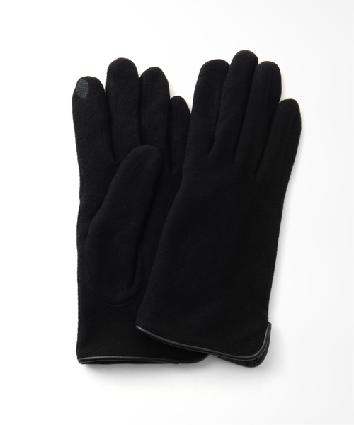 SLOBE IENA（スローブイエナ）の「SLOBE パイピンググローブ【スマホ対応】（手袋・レディース・ブラック/グレー・FREE）」の12枚目の写真