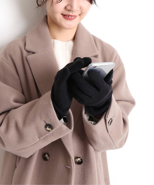 SLOBE IENA（スローブイエナ）の「SLOBE パイピンググローブ【スマホ対応】（手袋・レディース・ブラック/グレー・FREE）」の11枚目の写真