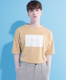 ポンチローマ オーバーサイズ ボックスロゴデザインカットソー 1/2 sleeve(EMMA CLOTHES)