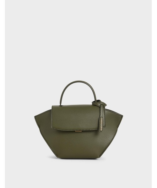 CHARLES&KEITH Calliope Top Handle Bag ハンドルバッグ/送料込 CHARLES & KEITH Calliope Top Handle Bag in Chocolate | endource