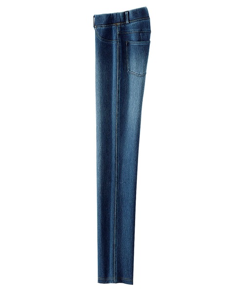 BELLUNA PLUS(ベルーナ)の「なめらかボンディング素材レギンスパンツ68丈(その他パンツ・レディース・ブラック/イエロー/インディゴブルー/モカ/ケミカルウォッシュ/ライトブルー/アイボリー/杢グレー/ライトイエロー/ミント・SMALL/MEDIUM/LARGE/X-LARGE)」の1枚目の写真