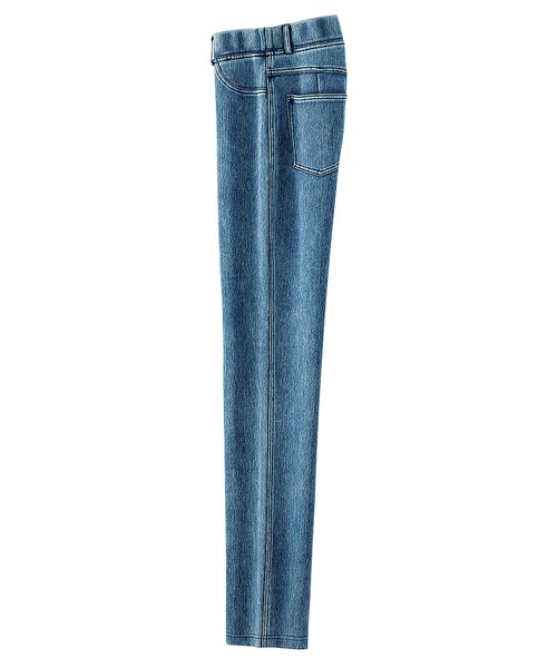 BELLUNA PLUS(ベルーナ)の「なめらかボンディング素材レギンスパンツ68丈(その他パンツ・レディース・ブラック/イエロー/インディゴブルー/モカ/ケミカルウォッシュ/ライトブルー/アイボリー/杢グレー/ライトイエロー/ミント・SMALL/MEDIUM/LARGE/X-LARGE)」の8枚目の写真