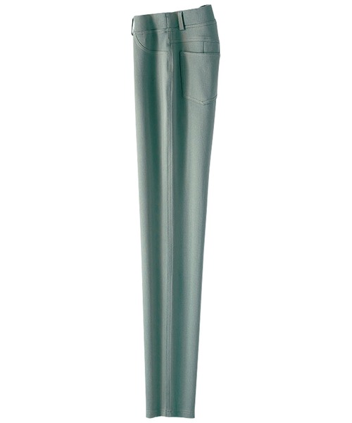 BELLUNA PLUS(ベルーナ)の「なめらかボンディング素材レギンスパンツ68丈(その他パンツ・レディース・ブラック/イエロー/インディゴブルー/モカ/ケミカルウォッシュ/ライトブルー/アイボリー/杢グレー/ライトイエロー/ミント・SMALL/MEDIUM/LARGE/X-LARGE)」の6枚目の写真