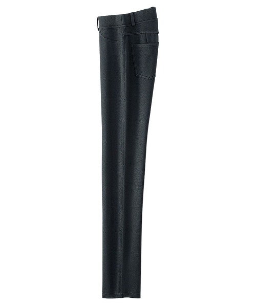 BELLUNA PLUS(ベルーナ)の「なめらかボンディング素材レギンスパンツ68丈(その他パンツ・レディース・ブラック/イエロー/インディゴブルー/モカ/ケミカルウォッシュ/ライトブルー/アイボリー/杢グレー/ライトイエロー/ミント・SMALL/MEDIUM/LARGE/X-LARGE)」の3枚目の写真
