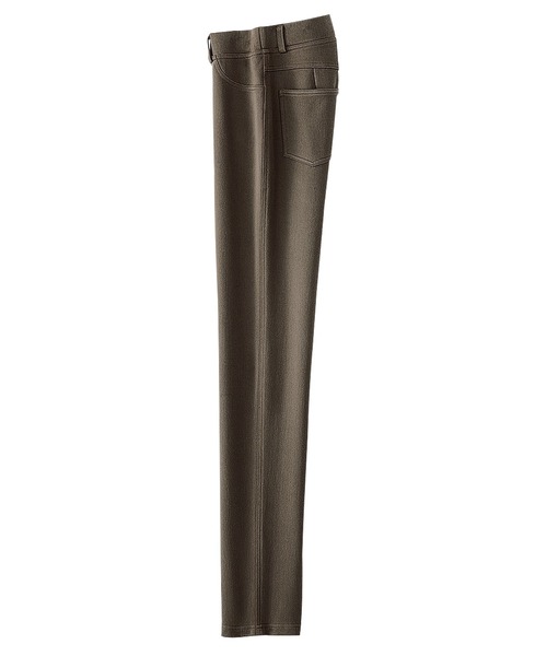 BELLUNA PLUS(ベルーナ)の「なめらかボンディング素材レギンスパンツ68丈(その他パンツ・レディース・ブラック/イエロー/インディゴブルー/モカ/ケミカルウォッシュ/ライトブルー/アイボリー/杢グレー/ライトイエロー/ミント・SMALL/MEDIUM/LARGE/X-LARGE)」の5枚目の写真