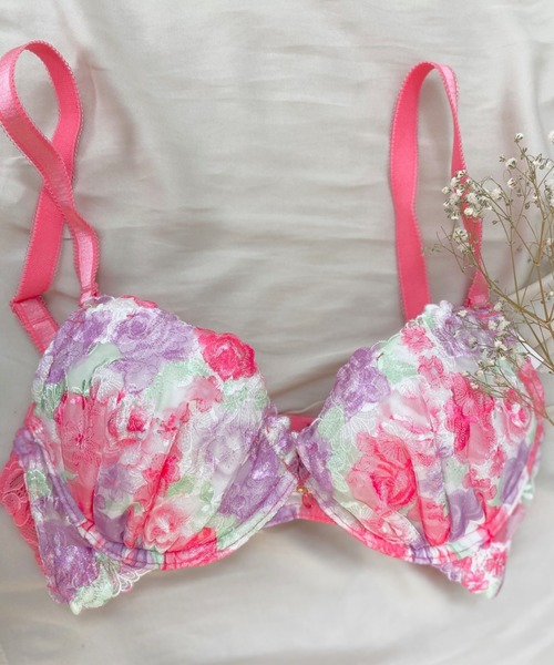 セール 花柄チュールレース プリントブラジャー ブラジャー Lingerie By Geera ランジェリーバイジーラ のファッション通販 Zozotown