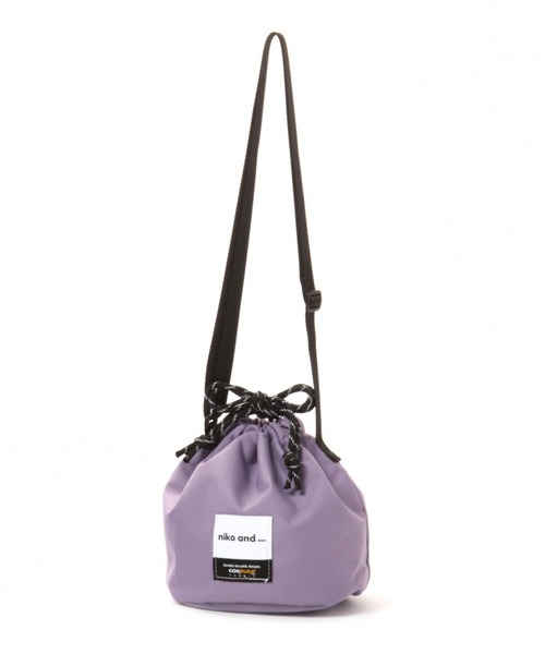 niko and...（ニコアンド）の「CORDURA巾着バッグ（ショルダーバッグ・レディース・ブラック/ベージュ/パープル/オフホワイト/イエロー・0）」の19枚目の写真