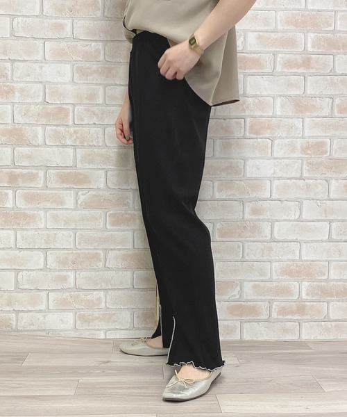 PairPair(ペアペア)の「リブイージーパンツ(その他パンツ・レディース・ブラック/ライトグリーン/オレンジ/ラベンダー/アイボリー・FREE)」の20枚目の写真