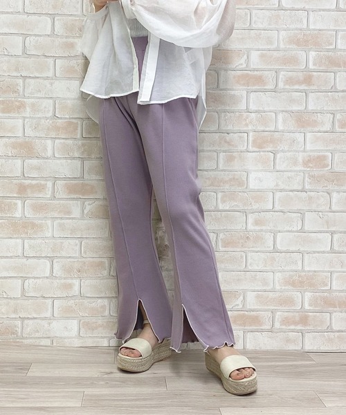 PairPair(ペアペア)の「リブイージーパンツ(その他パンツ・レディース・ブラック/ライトグリーン/オレンジ/ラベンダー/アイボリー・FREE)」の21枚目の写真