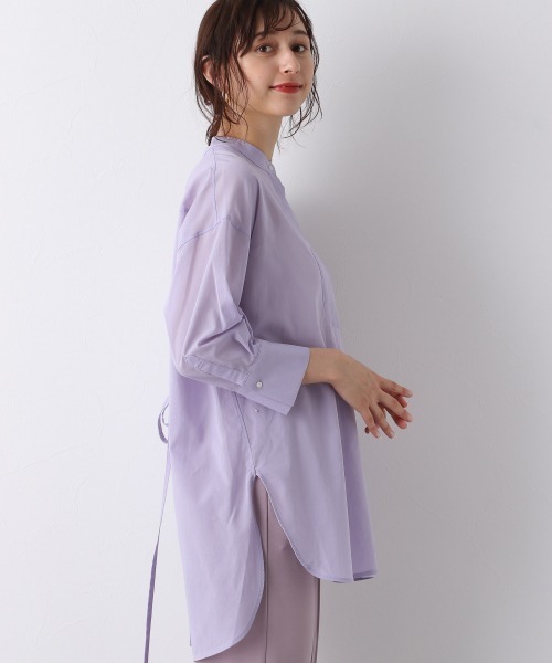 A part by（アパートバイ）の「Coシアーバックシャンシャツ 911948（シャツ/ブラウス・レディース・ブラック/アイボリー/ライトパープル/ブルー系その他5・FREE）」の8枚目の写真