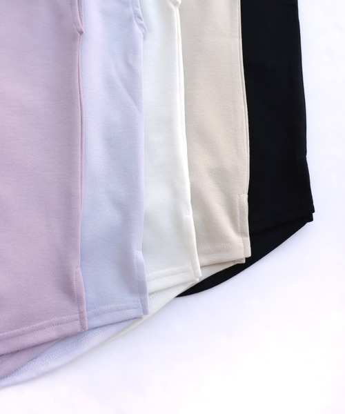 andme(アンドミー)の「ポンチフレンチスリーブ背中タックトップス(Tシャツ/カットソー・レディース・ブラック/オフホワイト/ラベンダー/ホワイト×ブラック/グレー系その他/ベージュ系その他/パープル系その他/ライトベージュ/ピンク/ホワイト×ブラウン・M/L)」の20枚目の写真