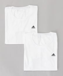【adidas】ワンポイント クルーネックTシャツ レディース 同色2枚組