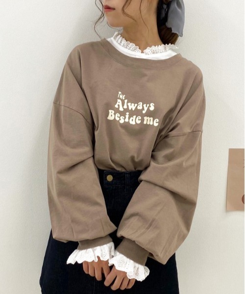 apres jour(アプレジュール)の「コットンレースフリルブラウス【ZOZOTOWN限定アイテム】(シャツ/ブラウス・レディース・アイボリー/オフホワイト・フリー)」の7枚目の写真