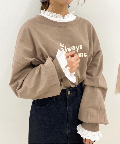 apres jour(アプレジュール)の「コットンレースフリルブラウス【ZOZOTOWN限定アイテム】(シャツ/ブラウス・レディース・アイボリー/オフホワイト・フリー)」の9枚目の写真