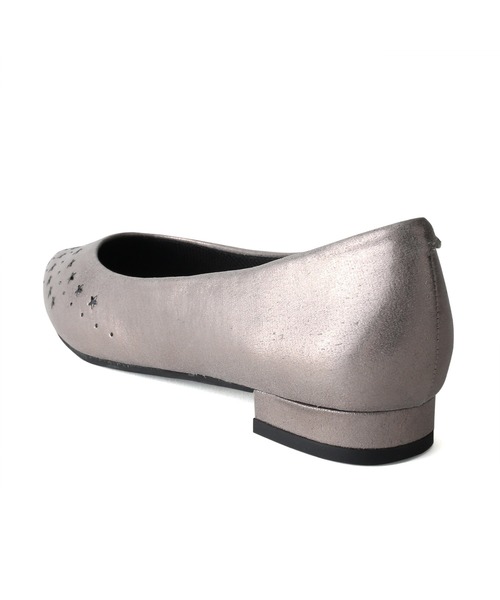 coca(ANDEX shoes product)(コカ)の「coca / コカ 星スタッズ付き ポインテッドトゥ ローヒール パンプス 420002(パンプス・レディース・パイソン/ブラック/ベージュ・23.5cm/24.5cm/22cm/23cm/22.5cm/24cm)」の10枚目の写真