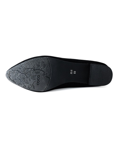 coca(ANDEX shoes product)(コカ)の「coca / コカ 星スタッズ付き ポインテッドトゥ ローヒール パンプス 420002(パンプス・レディース・パイソン/ブラック/ベージュ・23.5cm/24.5cm/22cm/23cm/22.5cm/24cm)」の11枚目の写真