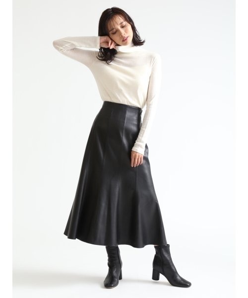 FRAY I.D（フレイアイディー）の「フェイクレザースカート（スカート  