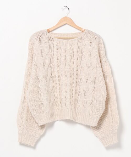 coca（coca）（コカ）の「やわらかローゲージニット（ニット/セーター・レディース・アイボリー/ライトグリーン/パープル・ONE SIZE）」の18枚目の写真