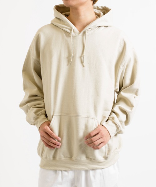 GILDAN（ギルダン）の「【GILDAN】 8.0オンス ビッグシルエット バックフリース スウェットパーカー 長袖フーディー  裏起毛 USA GL18500 MURS（パーカー・メンズ・ホワイト/ブラック/ダークグリーン/ネイビー/グレー/サンドベージュ/バーガンディー/ライトグレー/ライトイエロー/ゴールド/ミント/オレンジ/チョコ/チャコールグレー/オリーブ/ライトパープル/ライトピンク/ロイヤルブルー/レッド/ライトブルー/パープル・M/L/XL/S/2XL）」の22枚目の写真