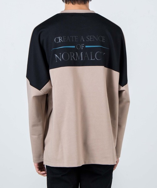 WEGO（ウィゴー）の「WEGO/ロゴプリントビッグシルエットドルマンプルオーバー（スウェット・メンズ・ホワイト/ベージュ・MEDIUM/LARGE）」の19枚目の写真