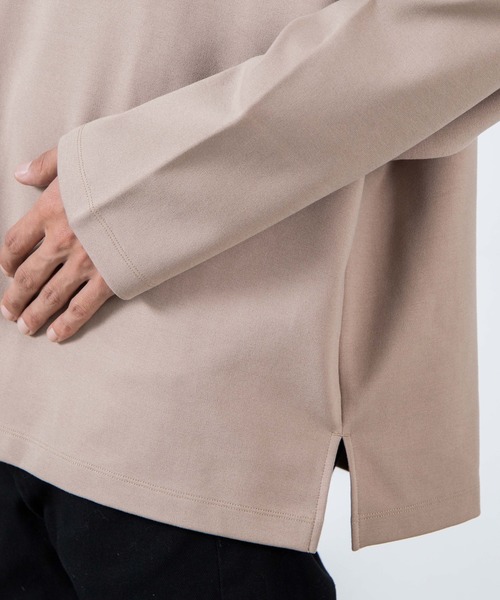 WEGO（ウィゴー）の「WEGO/ロゴプリントビッグシルエットドルマンプルオーバー（スウェット・メンズ・ホワイト/ベージュ・MEDIUM/LARGE）」の4枚目の写真