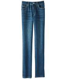 あったか裏ベロア柔らかストレッチジーンズ股下73cm
