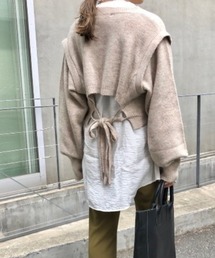 Kastane | 【ニット＋インナーセット】BACKあきクロップドニットＳＥＴ(ニット/セーター)