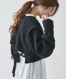 Kastane | 【ニット＋インナーセット】BACKあきクロップドニットＳＥＴ(ニット/セーター)