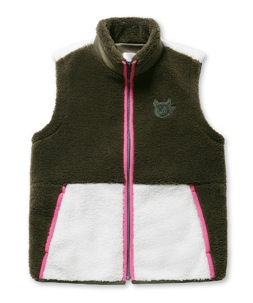 WAAC（ワック）の「《WAAC》WOMENS ボアフリースベスト（ダウンベスト