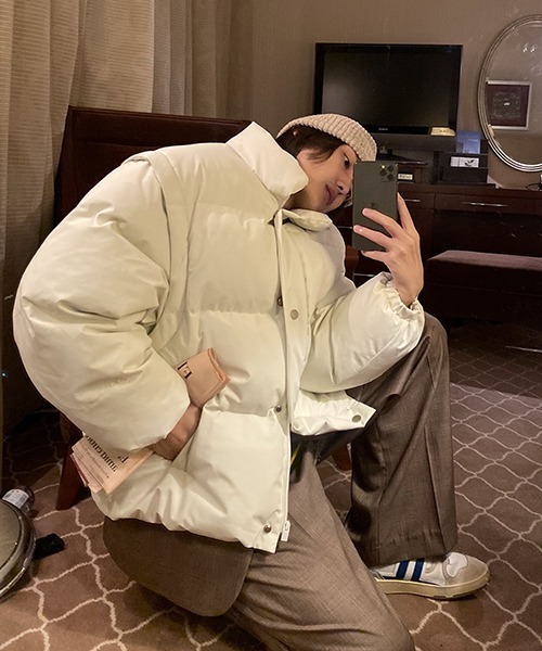 MASONPRINCE（メイソンプリンス）の「【MASONPRINCE】Oversized reflector print 2way down JKT MF1047（ダウンジャケット/コート・メンズ・ホワイト/ブラック・L/M/S）」の20枚目の写真