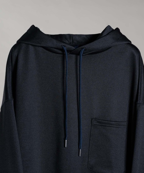 DOOPZ(ドープス)の「SIDE SLIT SMOOTH POCKET PARKA / サイドスリットスムースポケットパーカー(パーカー・メンズ・ブラック/ブラウン/グレー/ナチュラル・SMALL/MEDIUM/LARGE)」の15枚目の写真