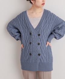 natural couture | ダブルブレストケーブルカーディガン(カーディガン/ボレロ)