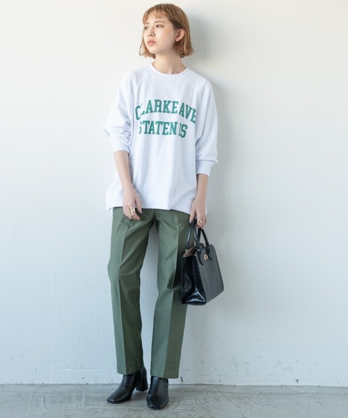 Aunt Marie's(アントマリーズ)の「カレッジロゴスウェット / AUNT MARIE'S(スウェット・レディース・ホワイト/ネイビー/グリーン・FREE)」の6枚目の写真