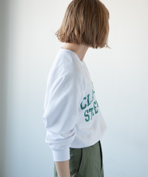 Aunt Marie's(アントマリーズ)の「カレッジロゴスウェット / AUNT MARIE'S(スウェット・レディース・ホワイト/ネイビー/グリーン・FREE)」の10枚目の写真