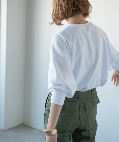 Aunt Marie's(アントマリーズ)の「カレッジロゴスウェット / AUNT MARIE'S(スウェット・レディース・ホワイト/ネイビー/グリーン・FREE)」の11枚目の写真