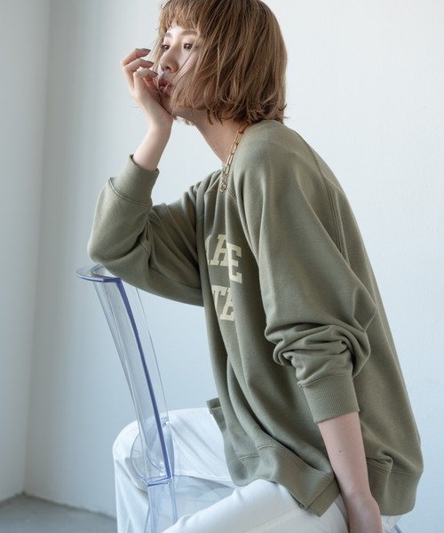 Aunt Marie's(アントマリーズ)の「カレッジロゴスウェット / AUNT MARIE'S(スウェット・レディース・ホワイト/ネイビー/グリーン・FREE)」の20枚目の写真