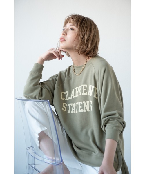 Aunt Marie's(アントマリーズ)の「カレッジロゴスウェット / AUNT MARIE'S(スウェット・レディース・ホワイト/ネイビー/グリーン・FREE)」の16枚目の写真