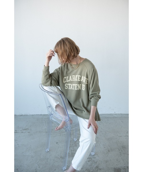 Aunt Marie's(アントマリーズ)の「カレッジロゴスウェット / AUNT MARIE'S(スウェット・レディース・ホワイト/ネイビー/グリーン・FREE)」の17枚目の写真