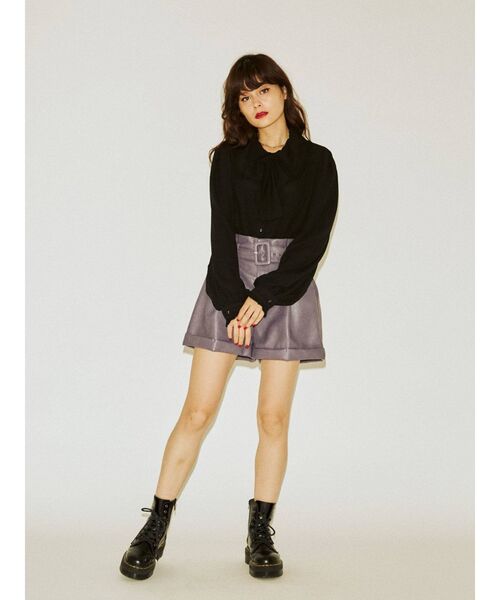 jouetie（ジュエティ）の「ビックカラーフロントリボンブラウス（シャツ/ブラウス・レディース・ブラック/オフホワイト/その他1・MEDIUM）」の12枚目の写真