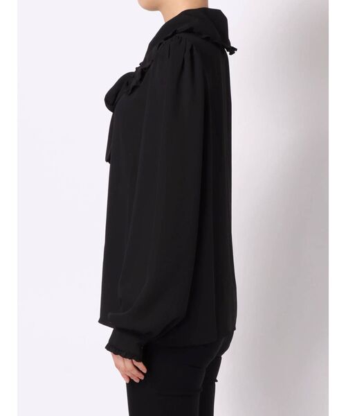 jouetie（ジュエティ）の「ビックカラーフロントリボンブラウス（シャツ/ブラウス・レディース・ブラック/オフホワイト/その他1・MEDIUM）」の11枚目の写真