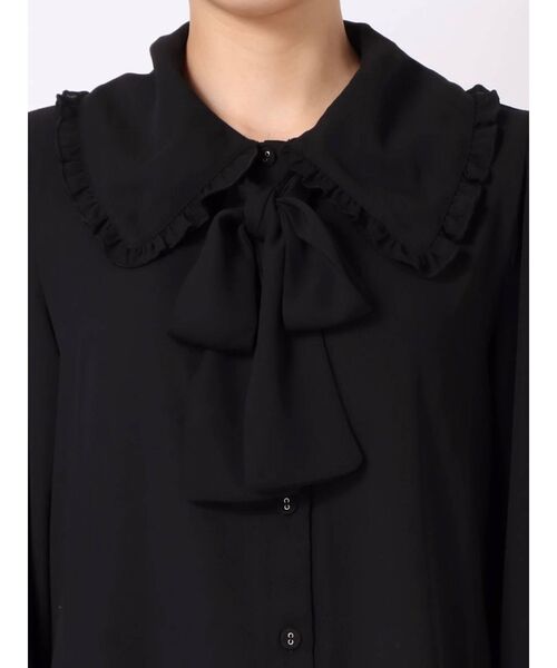 jouetie（ジュエティ）の「ビックカラーフロントリボンブラウス（シャツ/ブラウス・レディース・ブラック/オフホワイト/その他1・MEDIUM）」の13枚目の写真