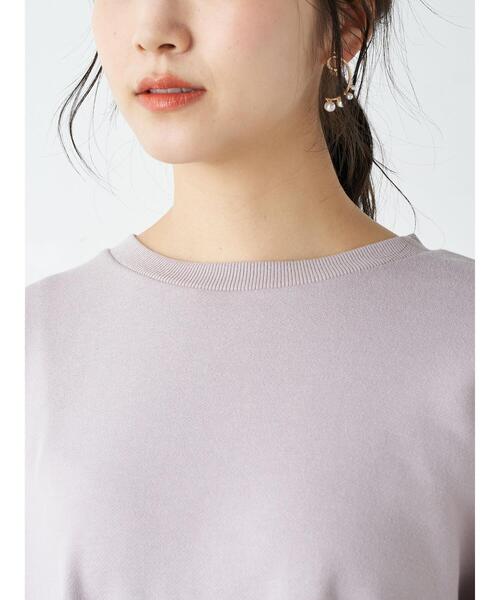 earth music&ecology（アースミュージックアンドエコロジー）の「ルーズシルエットプルオーバー ＊（スウェット・レディース・チャコールグレー/オフホワイト/ミント/ピンクベージュ・FREE）」の16枚目の写真