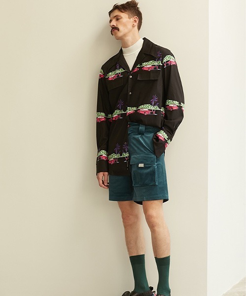 MIXSEVEN（ミックスセブン）の「グリーンフォーマルショーツ　H8K09【MIX SEVEN】（その他パンツ・メンズ・グリーン・S/M/L）」の8枚目の写真